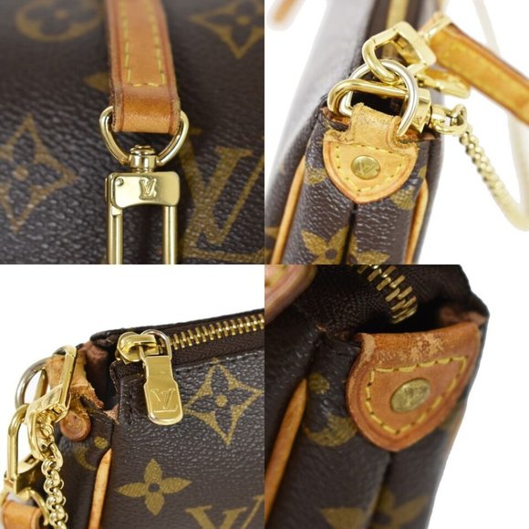 LOUIS VUITTON Eva 2Way Chain Shoulder Bag Monogram Leather Brown M95567 - Picture 4 of 16